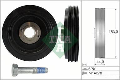 Siksnas skriemeļa komplekts, Kloķvārpsta Schaeffler INA 544 0042 20 1