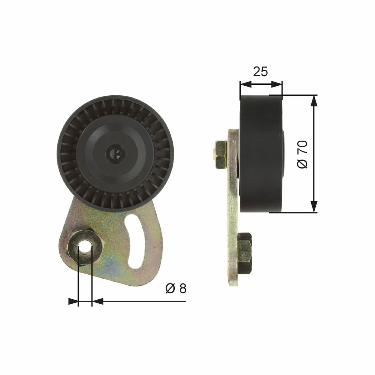 Spriegotājrullītis, Ķīļrievu siksna GATES T39019 1