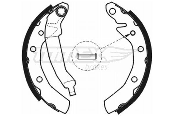 Bremžu loku komplekts TOMEX Brakes TX 20-31 1