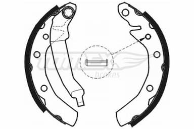 Bremžu loku komplekts TOMEX Brakes TX 20-31 1