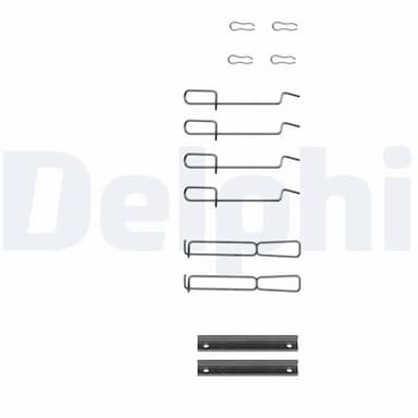 Piederumu komplekts, Disku bremžu uzlikas DELPHI LX0262 1