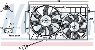 Ventilators, Motora dzesēšanas sistēma NISSENS 85644 6