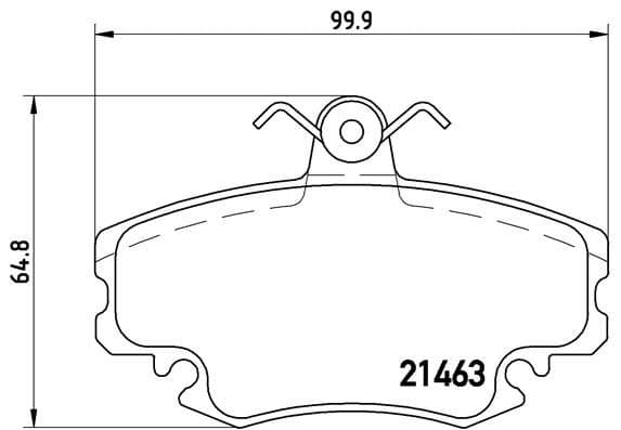 Bremžu uzliku kompl., Disku bremzes BREMBO P 68 038 1