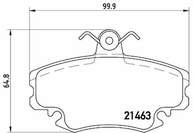 Bremžu uzliku kompl., Disku bremzes BREMBO P 68 038 1