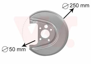 Dubļu sargs, Bremžu disks VAN WEZEL 5888374 1