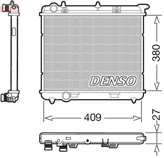 Radiators, Motora dzesēšanas sistēma DENSO DRM21024 1