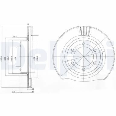 Bremžu diski DELPHI BG4052 1