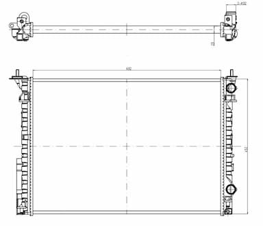 Radiators, Motora dzesēšanas sistēma NRF 58242A 1