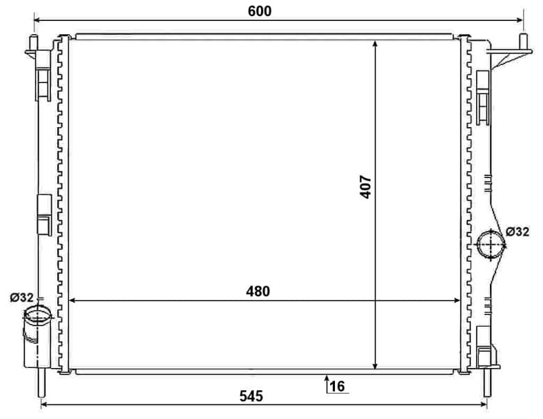 Radiators, Motora dzesēšanas sistēma NRF 53069A 1