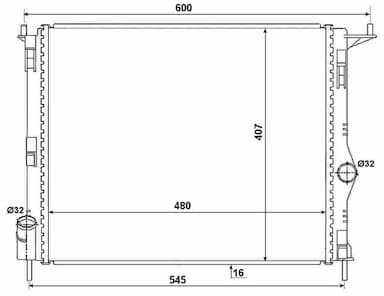 Radiators, Motora dzesēšanas sistēma NRF 53069 4