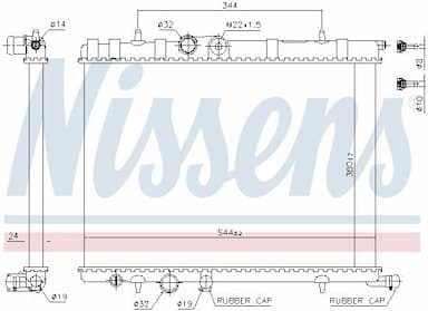 Radiators, Motora dzesēšanas sistēma NISSENS 63502 6