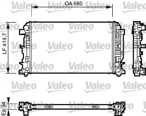 Radiators, Motora dzesēšanas sistēma VALEO 735089 1