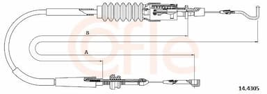 Akseleratora trose COFLE 92.14.4305 1