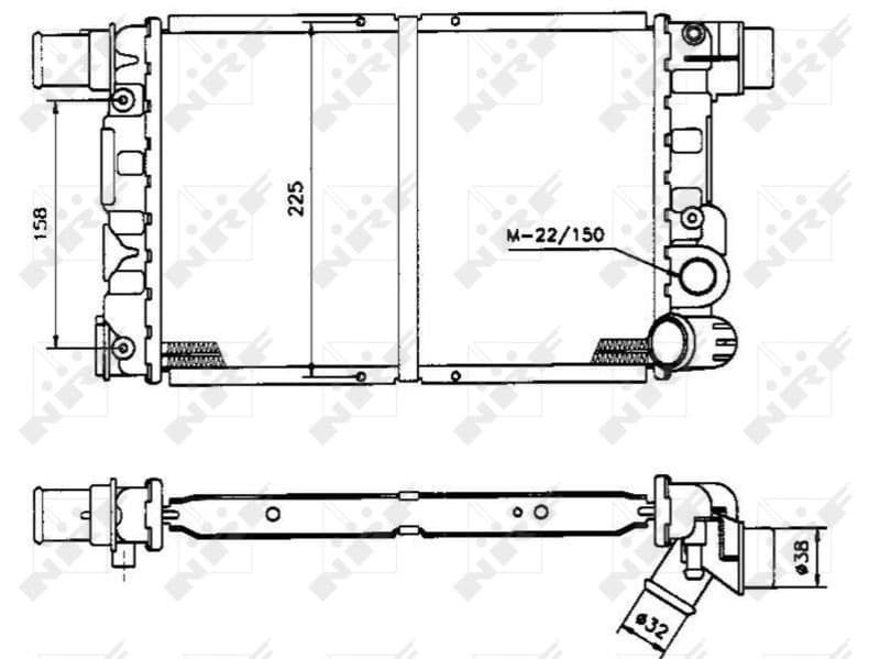 Radiators, Motora dzesēšanas sistēma NRF 58844 1