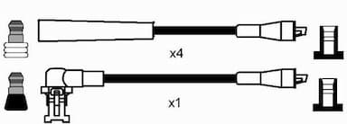 Augstsprieguma vadu komplekts NGK 7153 2