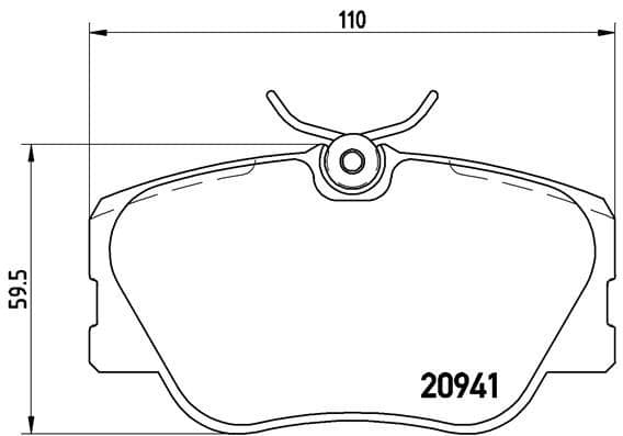 Bremžu uzliku kompl., Disku bremzes BREMBO P 50 008 1