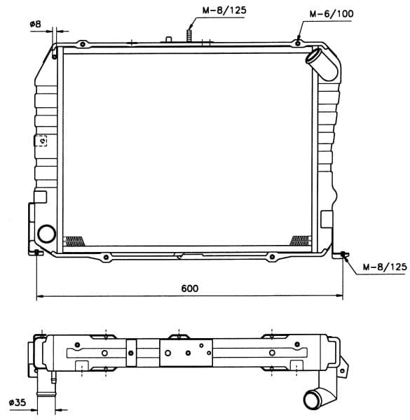 Radiators, Motora dzesēšanas sistēma NRF 503962 1