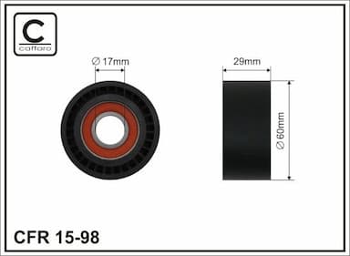 Spriegotājrullītis, Ķīļrievu siksna CAFFARO 15-98 1