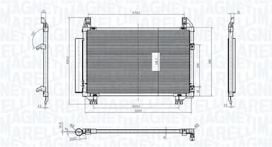 Kondensators, Gaisa kond. sistēma MAGNETI MARELLI 350203837000 1