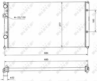 Radiators, Motora dzesēšanas sistēma NRF 58093 4