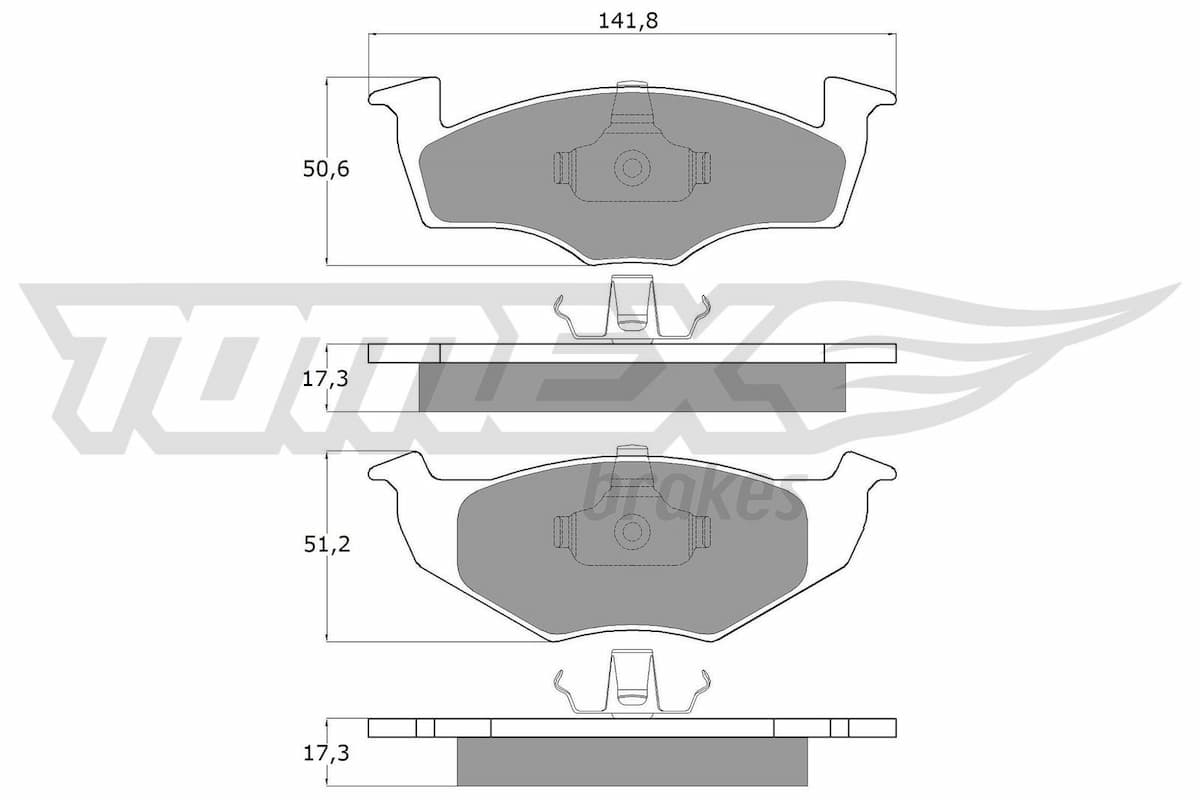 Bremžu uzliku kompl., Disku bremzes TOMEX Brakes TX 10-85 1