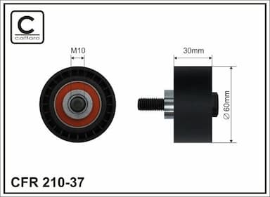 Parazīt-/Vadrullītis, Zobsiksna CAFFARO 210-37 1