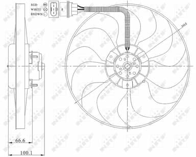 Ventilators, Motora dzesēšanas sistēma NRF 47204 2