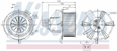 Salona ventilators NISSENS 87085 6