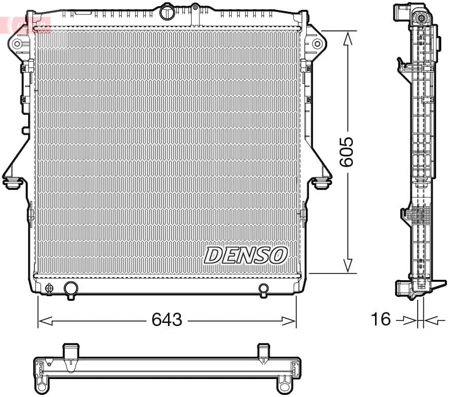 Radiators, Motora dzesēšanas sistēma DENSO DRM10118 1