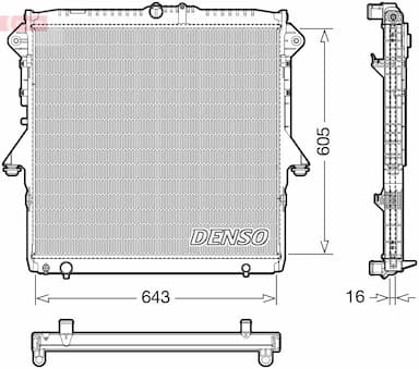 Radiators, Motora dzesēšanas sistēma DENSO DRM10118 1