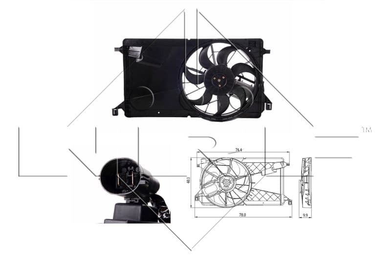 Ventilators, Motora dzesēšanas sistēma NRF 47291 1