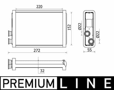 Siltummainis, Salona apsilde MAHLE AH 37 000P 1