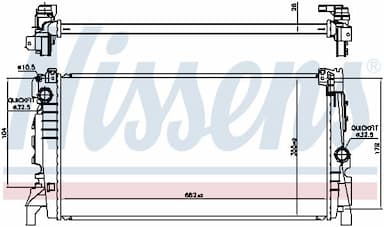 Radiators, Motora dzesēšanas sistēma NISSENS 606247 5