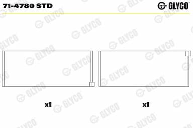 Klaņa gultnis GLYCO 71-4780 STD 1