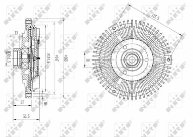 Sajūgs, Radiatora ventilators NRF 49673 5