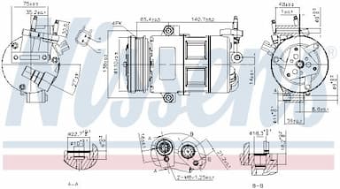 Kompresors, Gaisa kond. sistēma NISSENS 890639 7