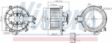 Salona ventilators NISSENS 87616 1