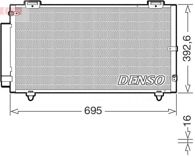 Kondensators, Gaisa kond. sistēma DENSO DCN50130 1