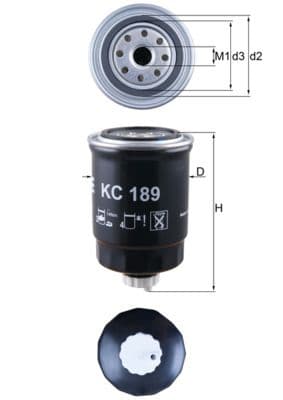 Degvielas filtrs KNECHT KC 189 1