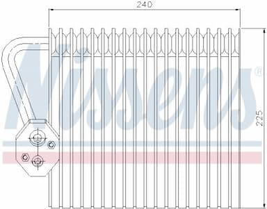 Iztvaikotājs, Gaisa kondicionēšanas sistēma NISSENS 92167 5