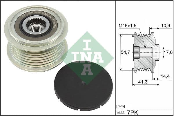 Ģeneratora brīvgaitas mehānisms Schaeffler INA 535 0351 10 1