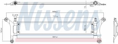 Radiators, Motora dzesēšanas sistēma NISSENS 606955 5