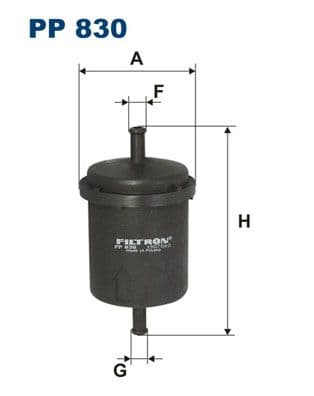 Degvielas filtrs FILTRON PP 830 1