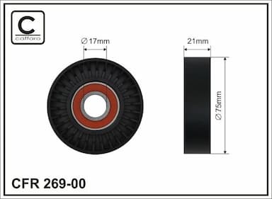 Spriegotājrullītis, Ķīļrievu siksna CAFFARO 269-00 1