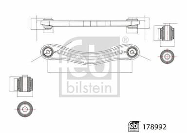 Neatkarīgās balstiekārtas svira, Riteņa piekare FEBI BILSTEIN 178992 3