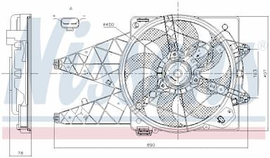 Ventilators, Motora dzesēšanas sistēma NISSENS 85881 6