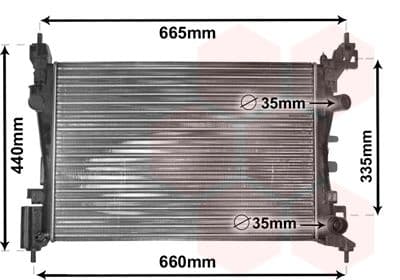 Radiators, Motora dzesēšanas sistēma VAN WEZEL 37002408 1