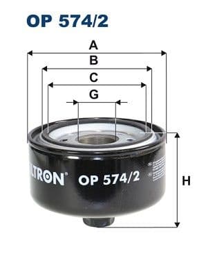 Eļļas filtrs FILTRON OP 574/2 1