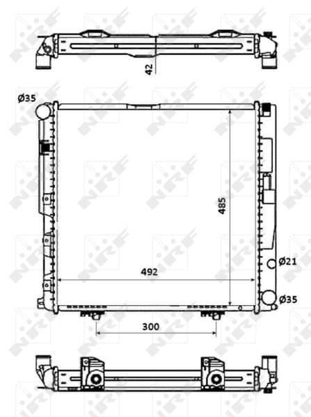 Radiators, Motora dzesēšanas sistēma NRF 53876 1