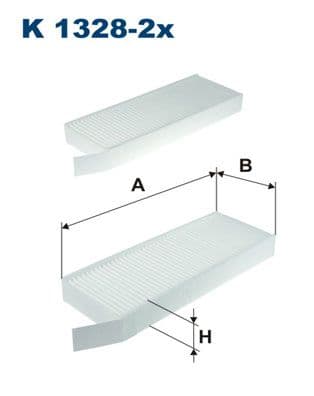 Filtrs, Salona telpas gaiss FILTRON K 1328-2x 1